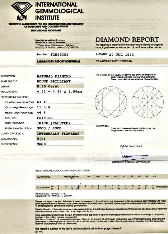 Foto 9 - Brillant-Diamant, IGI 0,30ct Lupenrein Wesselton, D5562