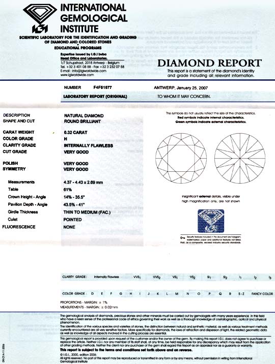 Foto 9 - Diamant 0,32ct Brillant IGI Lupenrein Weiss 3xVG, D5867