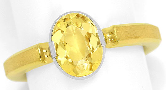 Foto 2 - Design-Ring mit 1,6ct Gold Beryll Heliodor Bicolor Gold, S4764